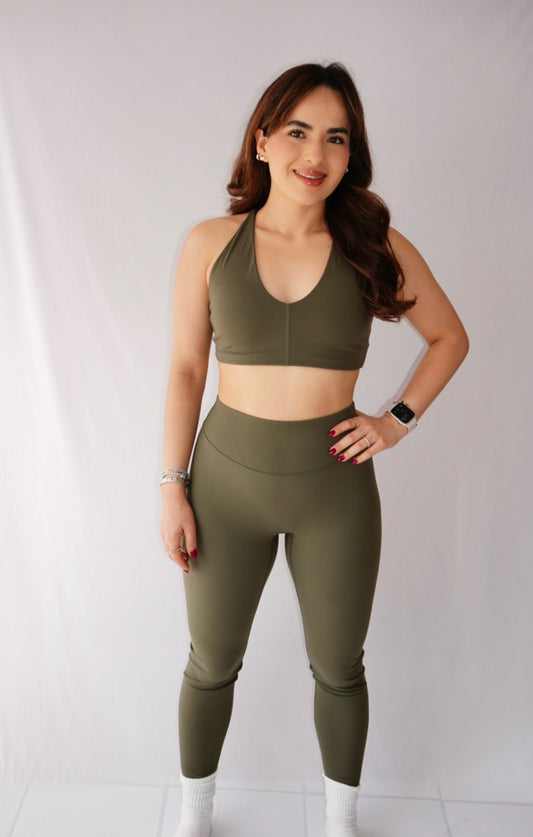 set luna - verde oliva